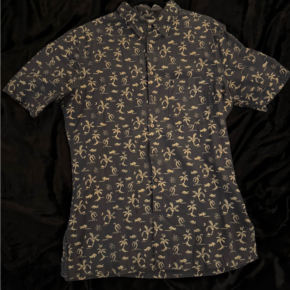 Black Casual Button Down Shirt